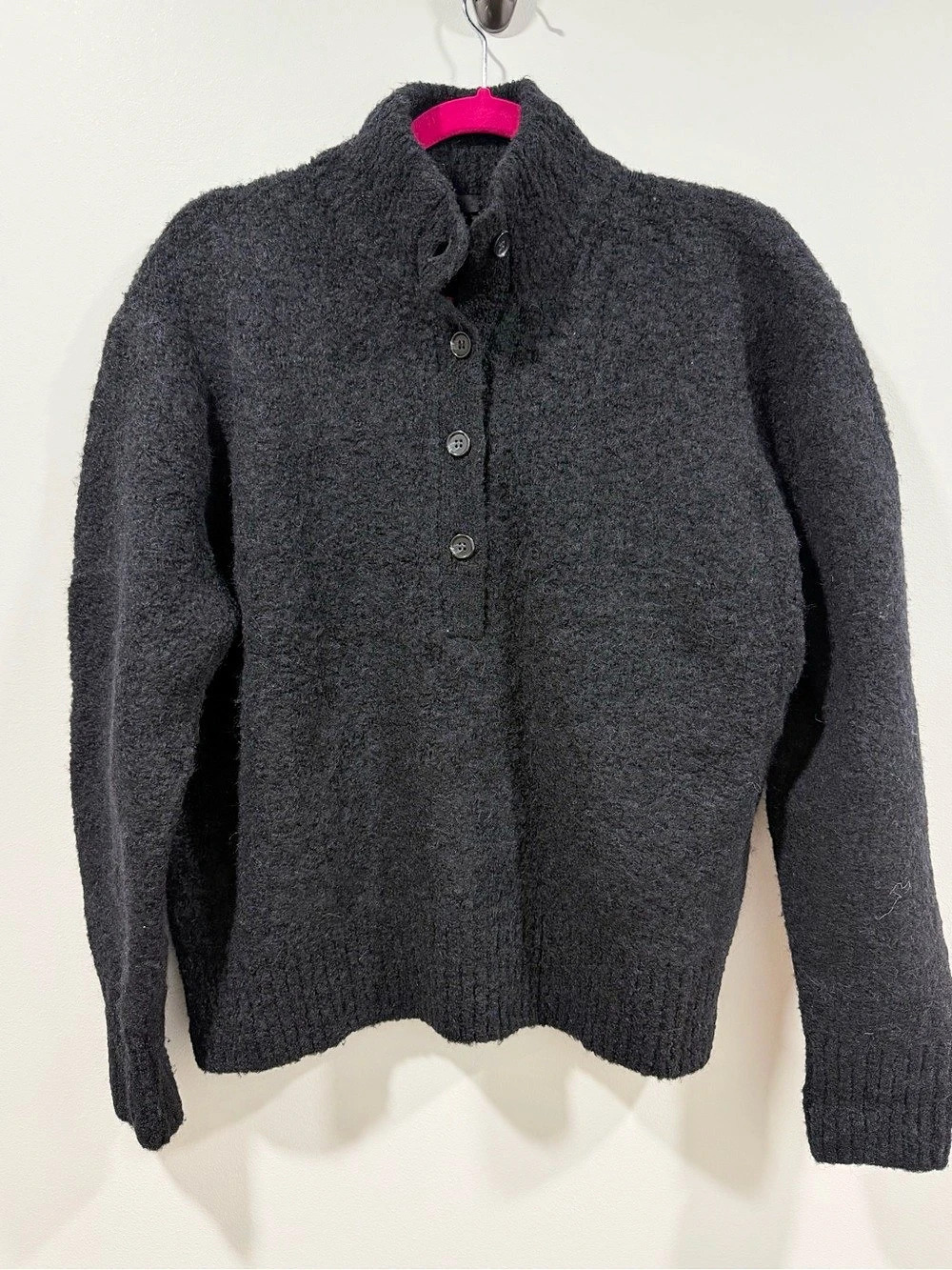 Jenni Kayne size xs/s Alpaca Merino Wool oversized Button Front Sweater